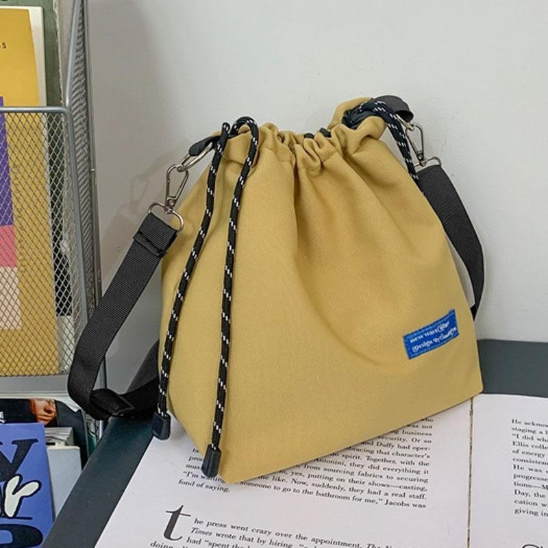 巾着ショルダーバッグ 軽量 肩がけ スマホショルダー シンプル 小さめ 小物入れ 斜めがけ レディース | ブランド登録なし | 05