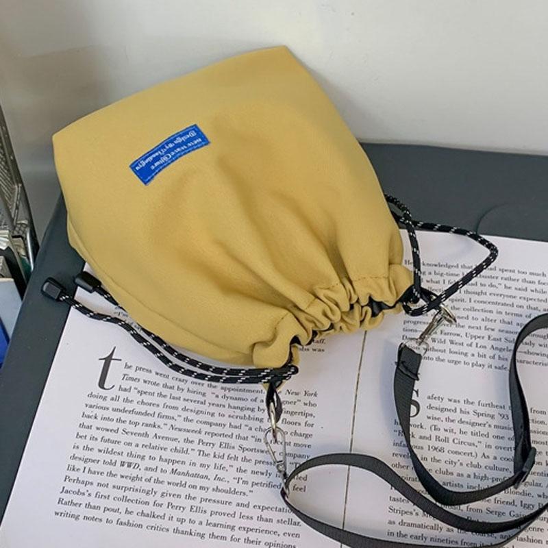 巾着ショルダーバッグ 軽量 肩がけ スマホショルダー シンプル 小さめ 小物入れ 斜めがけ レディース | ブランド登録なし | 06