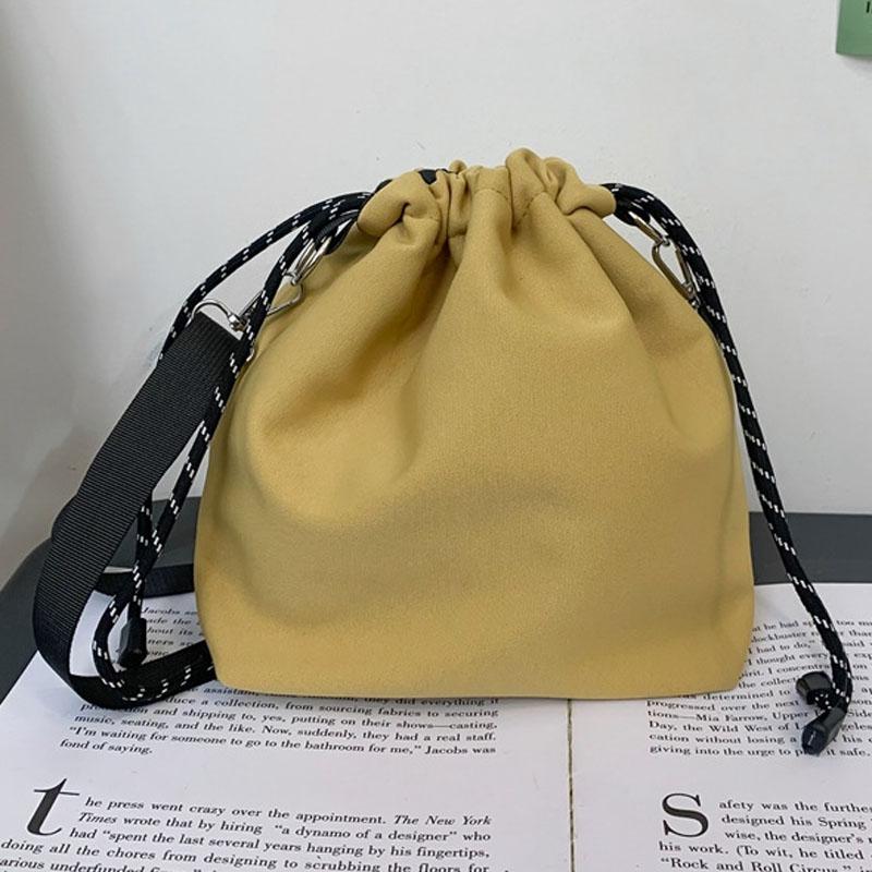 巾着ショルダーバッグ 軽量 肩がけ スマホショルダー シンプル 小さめ 小物入れ 斜めがけ レディース | ブランド登録なし | 07