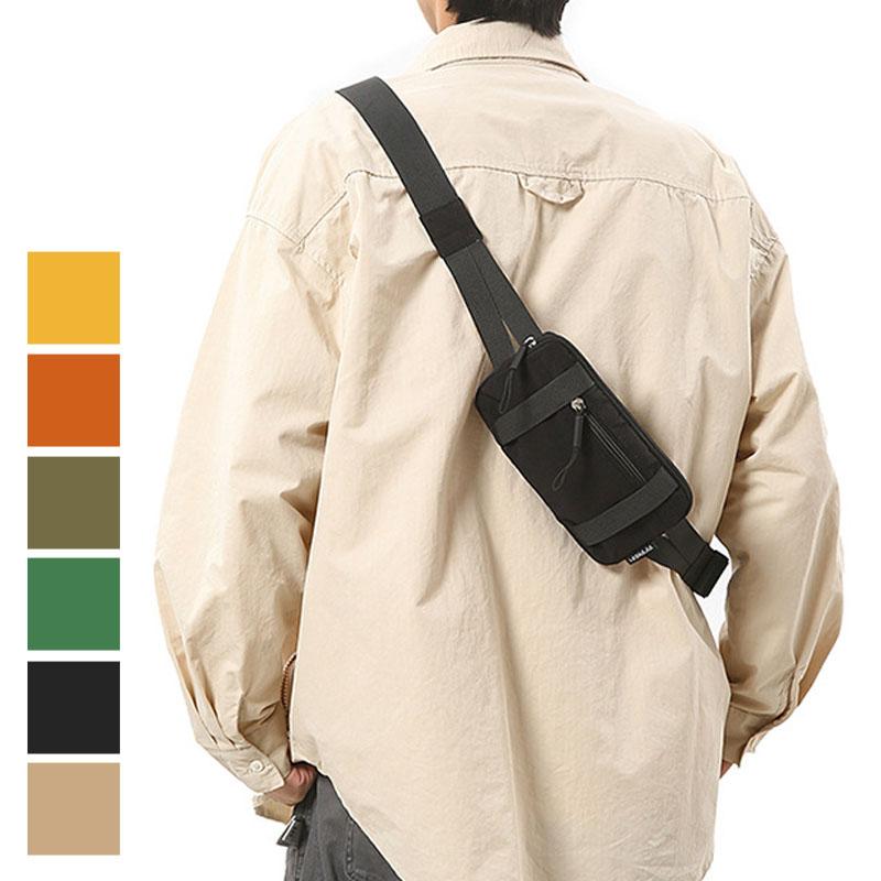 ショルダーバッグ メンズ 薄型 横型 軽量 スマホショルダー シンプル 小さめ 小物入れ | ブランド登録なし