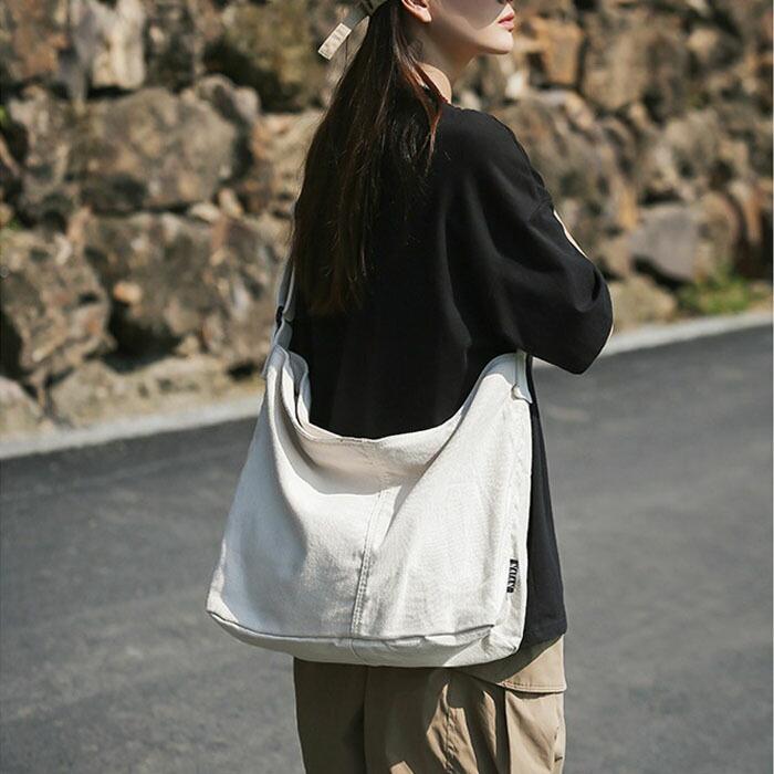 ニュースペーパーバッグ メッセンジャー ショルダー 大きめ 斜めがけ