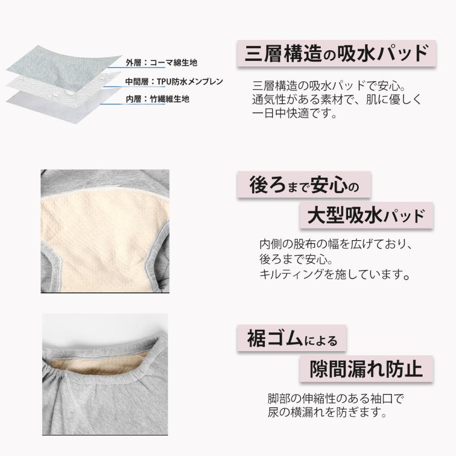 尿漏れパンツ 女性用 ショーツ 失禁 大きいサイズ 大型吸水パッド 安心 介護 産後 レディース | ブランド登録なし | 07
