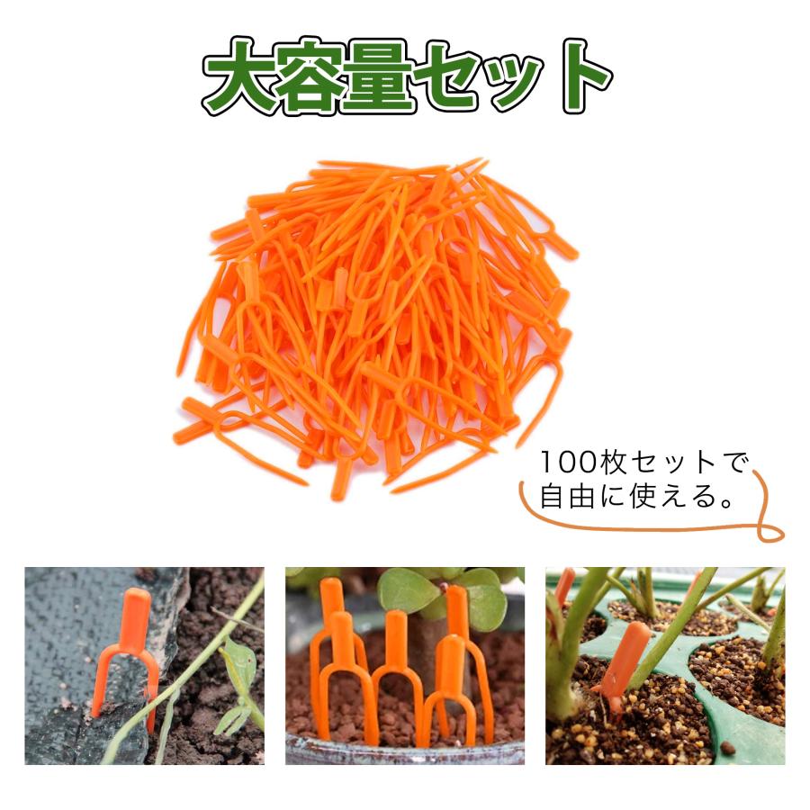 園芸クリップ 植物サポート ガーデンクリップ ガーデニング スイカ