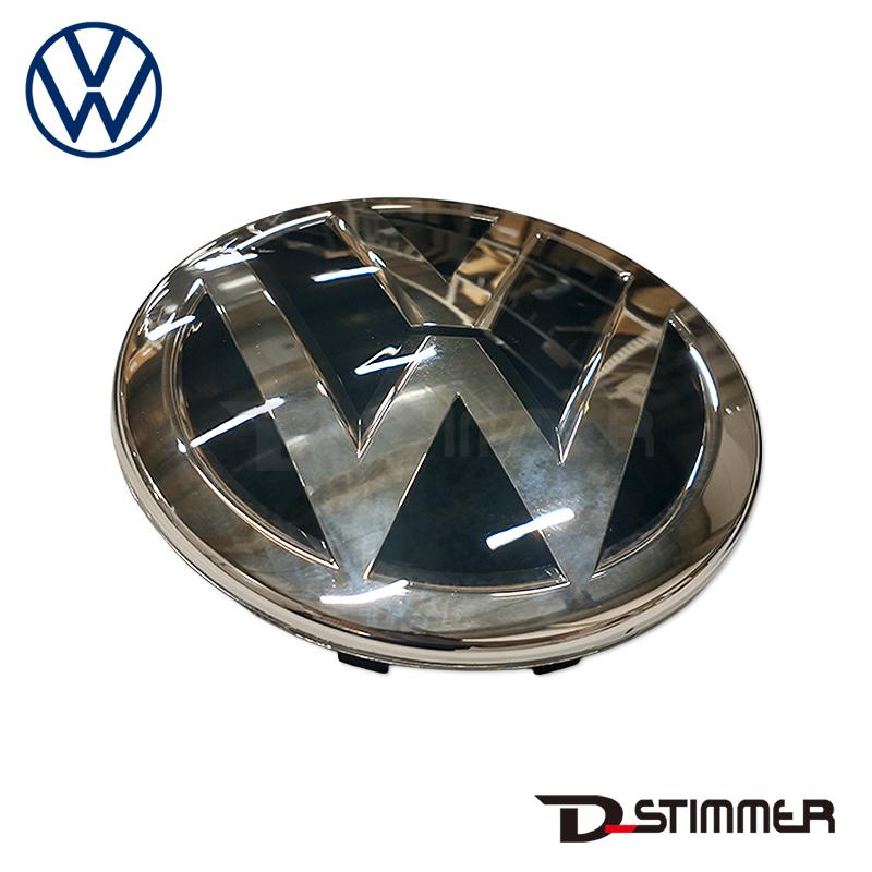 ワーゲンエンブレム VW Key Fob Badge（ブラック×シルバー/12mm） リペアパーツ