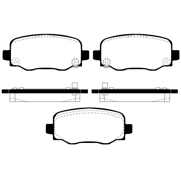 FIAT（フィアット） リアブレーキパッド 新品 RAICAM RA.0109.0