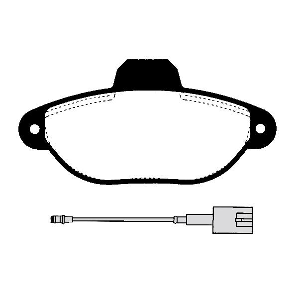 FIAT（フィアット） フロントブレーキパッド 新品 RAICAM RA.0446.5