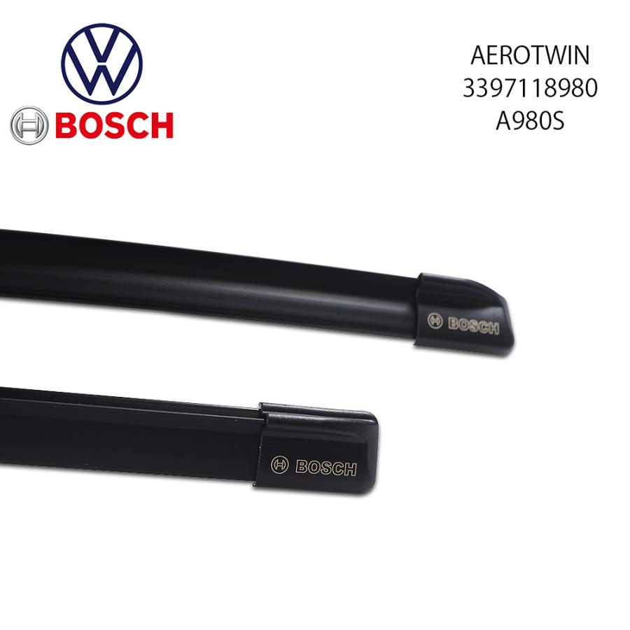 Volkswagen BOSCH ボッシュ フロントワイパーブレード左右セット 新品   1Q2998002 3397118980 A980S AEROTWIN エアロツイン｜d-stimmer｜03