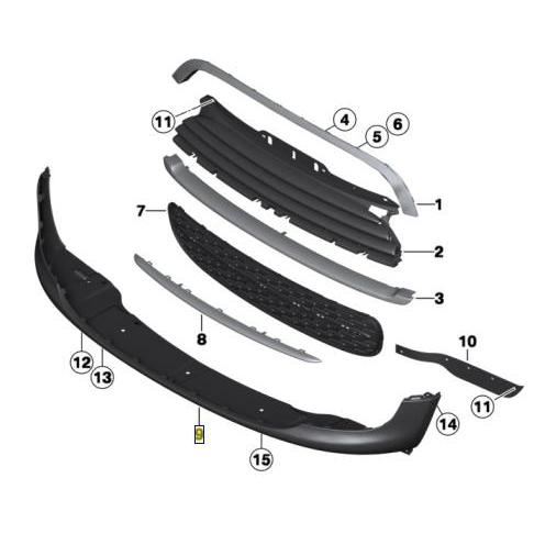MINI（ミニ） BMW MINI 純正 フロント バンパースポイラー R56 R55 R57