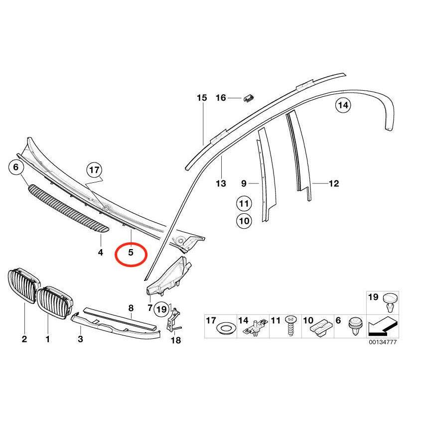 BMW カウルトップカバー 新品 純正品 51718208483｜d-stimmer｜03