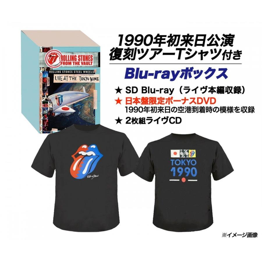 新品 送料無料 ザ・ローリング・ストーンズ ライヴ・アット・ザ・トーキョー・ドーム 1990 完全生産限定盤 Blu-ray 初来日公演復刻ツアーTシャツ タイプA