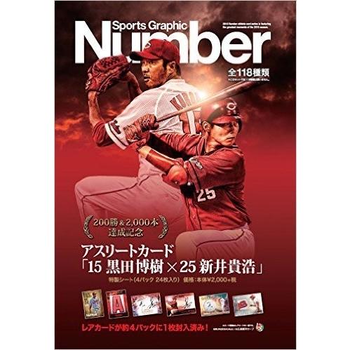 黒田博樹×新井貴浩 アスリートカード 広島カープ コンプリートファイル 超希少 優良配送 Numberアスリートカード「15 黒田博樹 × 25 新井貴浩 」特製4