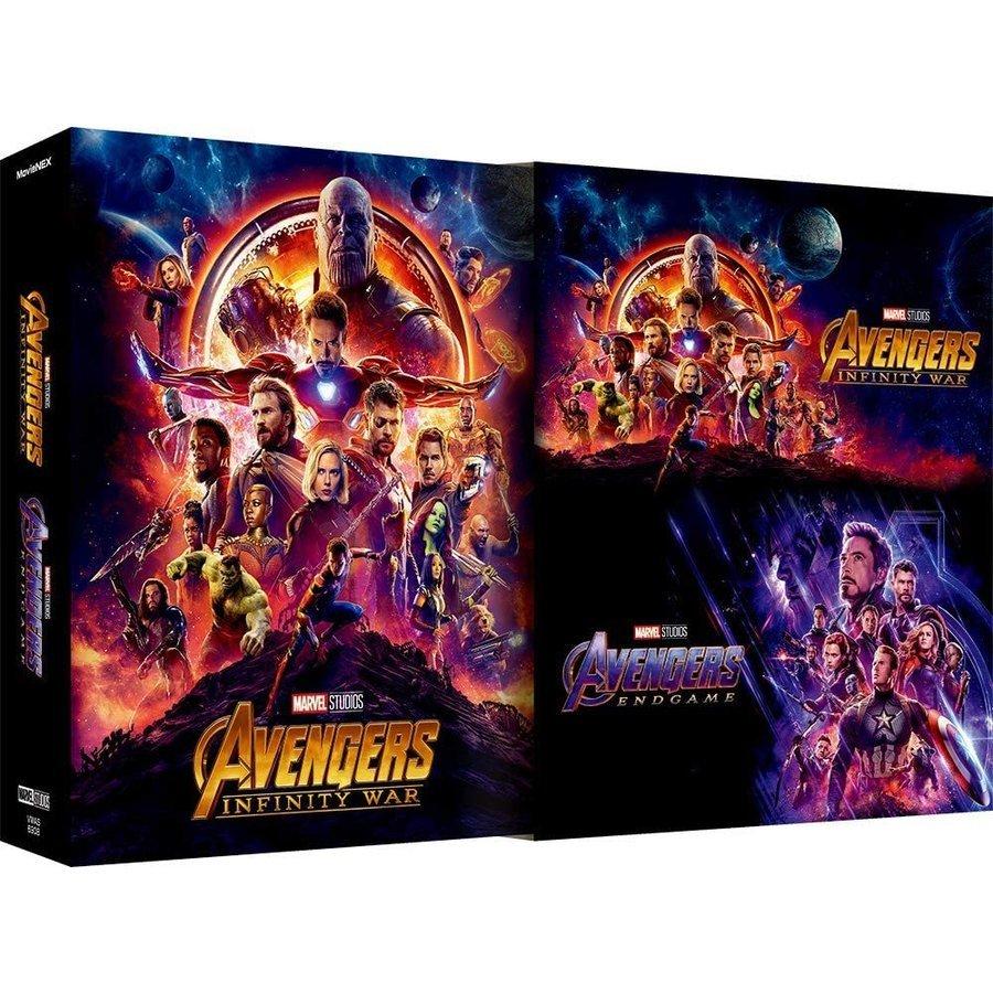素晴らしい送りとどける 廃盤 初回押さえる アベンジャーズ 挙げ句のはて力くらべ＆インフィニティ・ウォー MovieNEX仕掛ける 青碧花の冠+ヴィデオディスク+デジタル複製品+MovieNEX世界 Blu-ray DVD、映像ソフト-アクション
