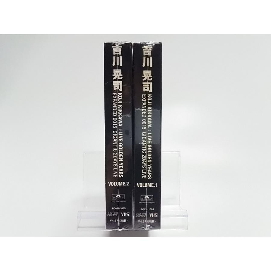 新品 吉川晃司 VHS 2本セット KOJI KIKKAWA LIVE GOLDEN YEARS 