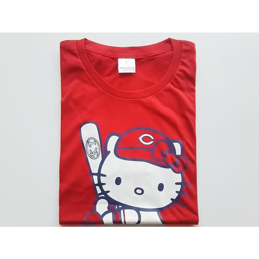 ハローキティ×広島東洋カープ Tシャツ Hello Kitty×Carp PR : Disc