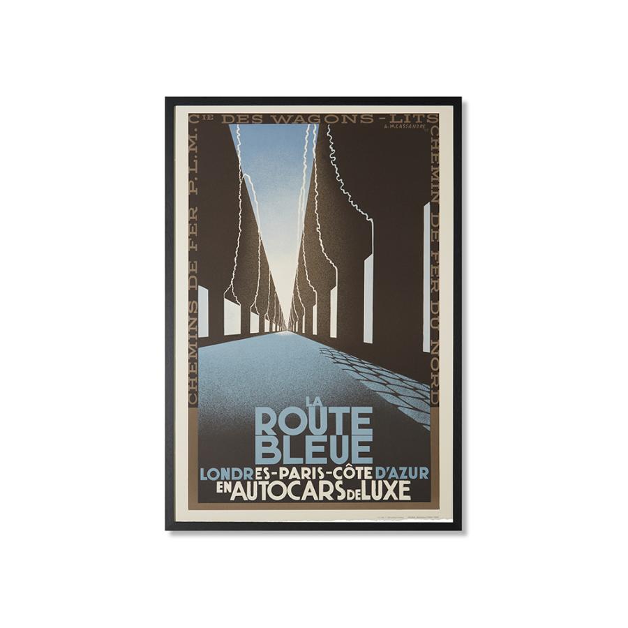 カッサンドル ポスター 「ロワゾー・ブルー」 額装済