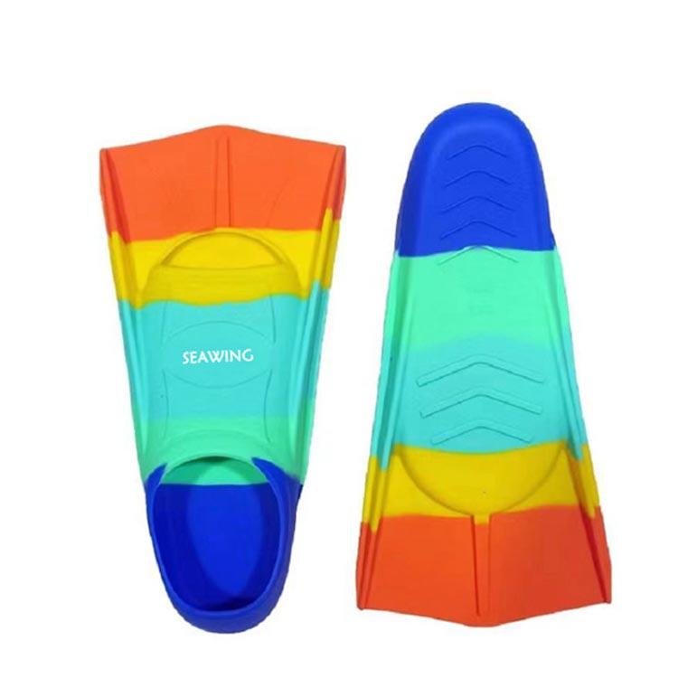 水泳 フィン 練習用具 シュノーケル シリコン製 ショートフィン 子供