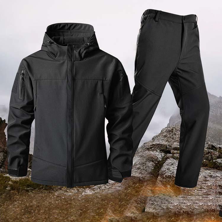ウインドブレーカー 上下 メンズ 裏起毛 ハイネックフード付き