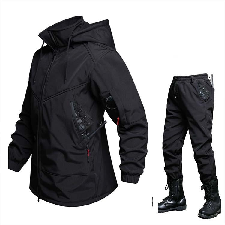 ウインドブレーカー 上下 メンズ 裏起毛 ハイネックフード付き