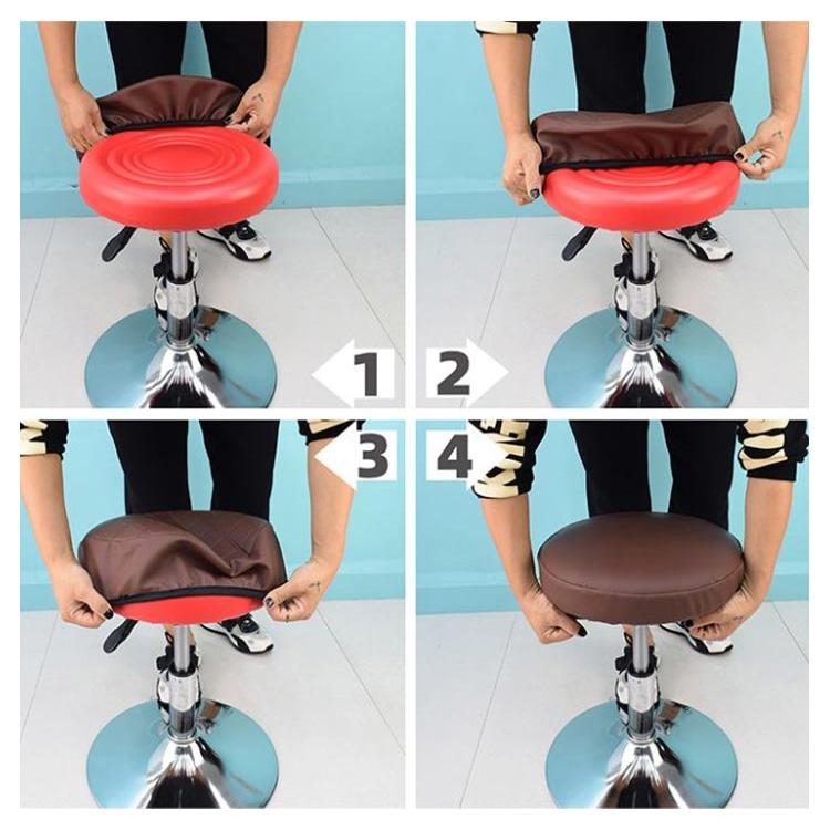 スツールカバー 丸型 ゴム 防水 丸椅子カバー 丸椅子カバー PU 椅子 いす用 カバー 丸クッション 丸型カバー 座面カバー 厚め2/5cm 直径3 |  | 15