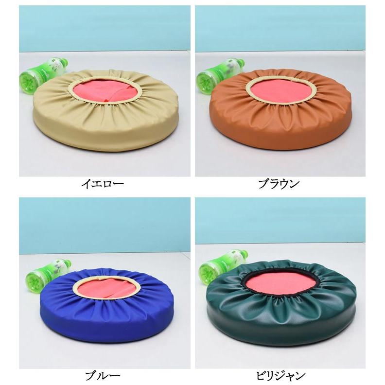 スツールカバー 丸型 ゴム 防水 丸椅子カバー 丸椅子カバー PU 椅子 いす用 カバー 丸クッション 丸型カバー 座面カバー 厚め2/5cm 直径3 |  | 07