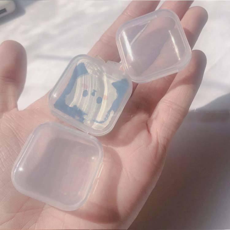 3.7cmx3.7cmx1cm プラスチックケース 正方形 透明 小物収納ケース