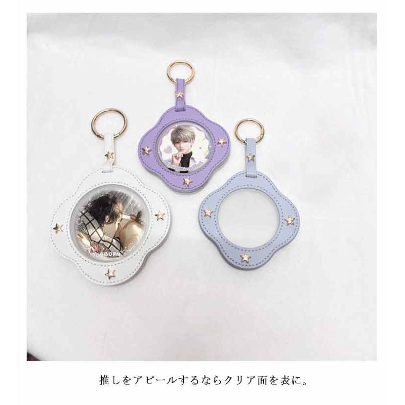 缶バッジ キーホルダー 缶バッチカバー スタッズ ケース ポーチ 痛バ