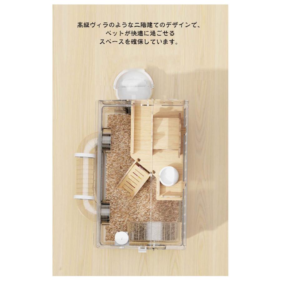 アクリル製 ゴールデンハムスター 大きい 多頭飼い対応 大型 45×30