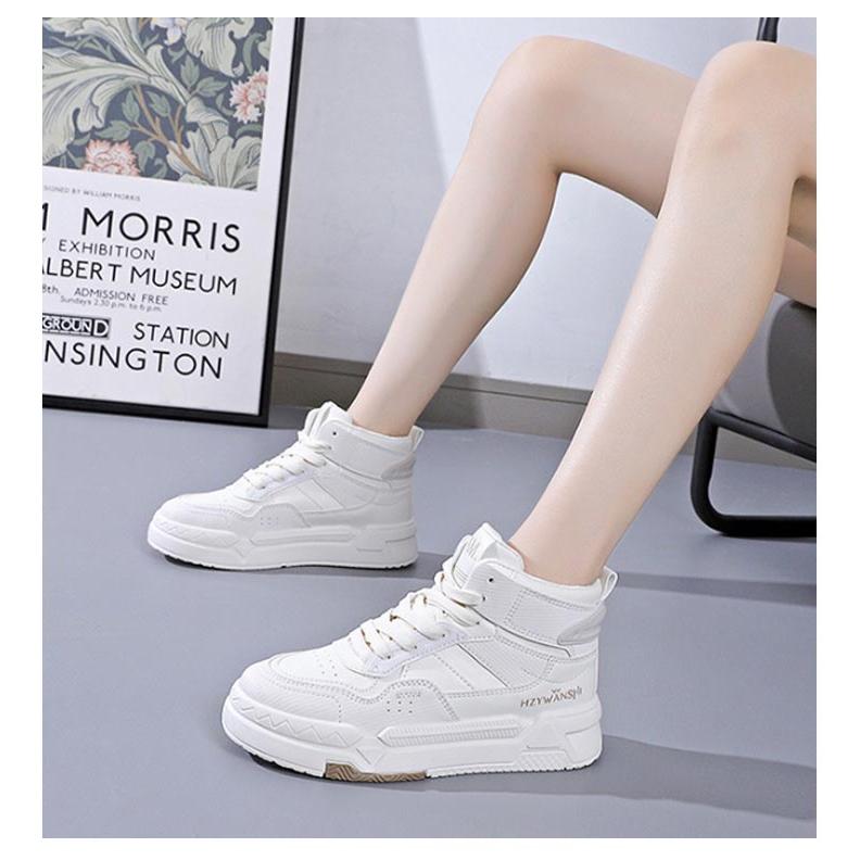 Vaqutaux ハイカット スニーカー 白 新品未使用 厚底 軽量 白スニーカー スニーカー ハイカット レディース ハイカット