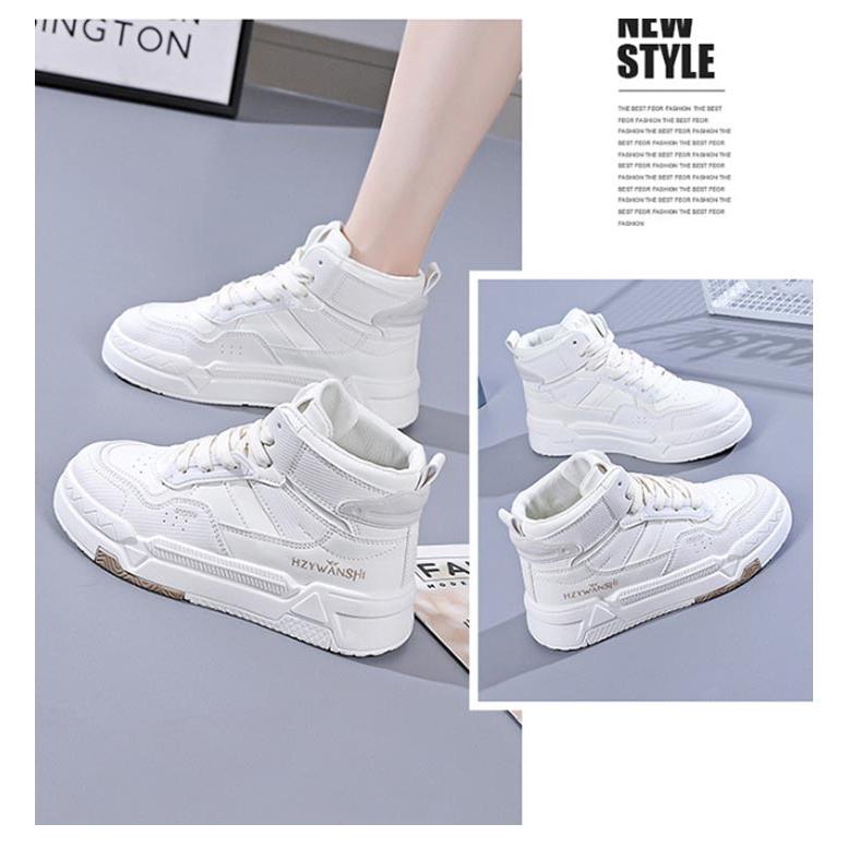 厚底 軽量 白スニーカー スニーカー ハイカット レディース ハイカット