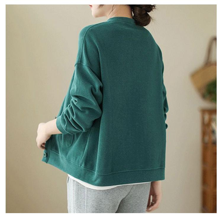 カーディガン レディース 羽織り ミディアム丈 Vネック 長袖 無地