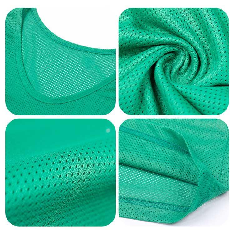 4色　12枚ビブス　レッド、イエロー、グリーン、オレンジ ビブス 12枚セット 1番-12番 全4色 ネオンカラー ユニフォーム