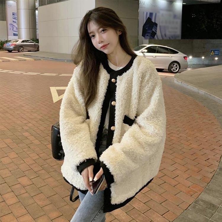 ボア ジャケット ノーカラー レディース もこもこ あったか ブルゾン