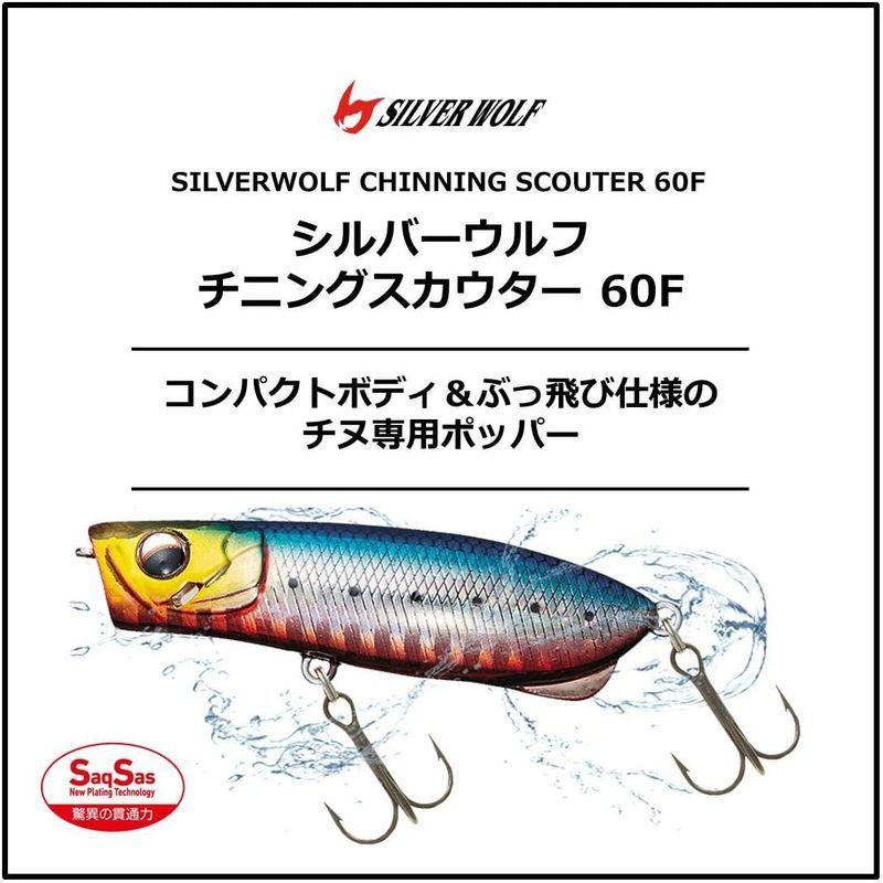ダイワ 受賞店 Daiwa シルバーウルフ チニングスカウター ルアー レインボーbk 60f