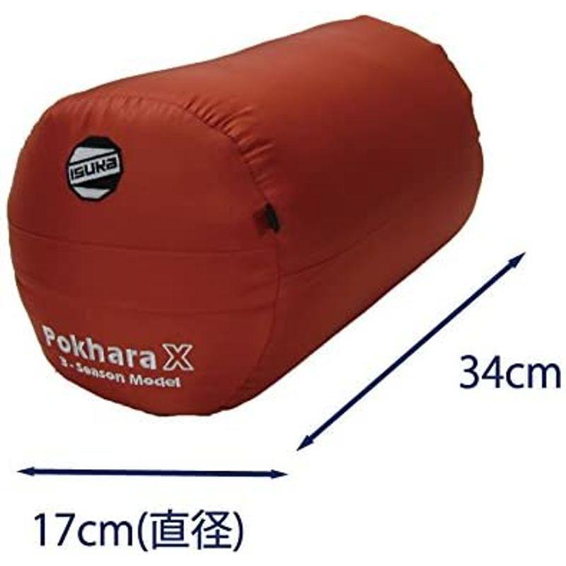 イスカ(ISUKA) 寝袋 イスカ(ISUKA) ポカラX ブリック最低使用温度-6度 146929 ISUKA イスカ 寝袋 ポカラX ブリック最低使用温度 6度 cm ポリエステル100%