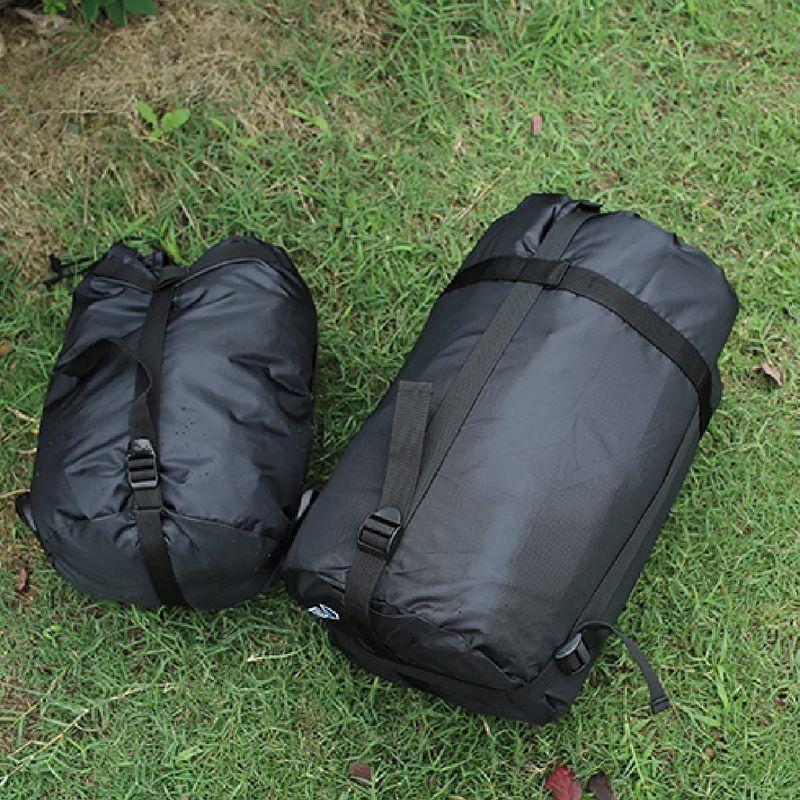 TRIWONDER コンプレッションバッグ 寝袋用 圧縮袋 軽量 圧縮バッグ 収納袋 スタッフバッグ ケース 耐摩耗 シュラフ 衣類が収納可