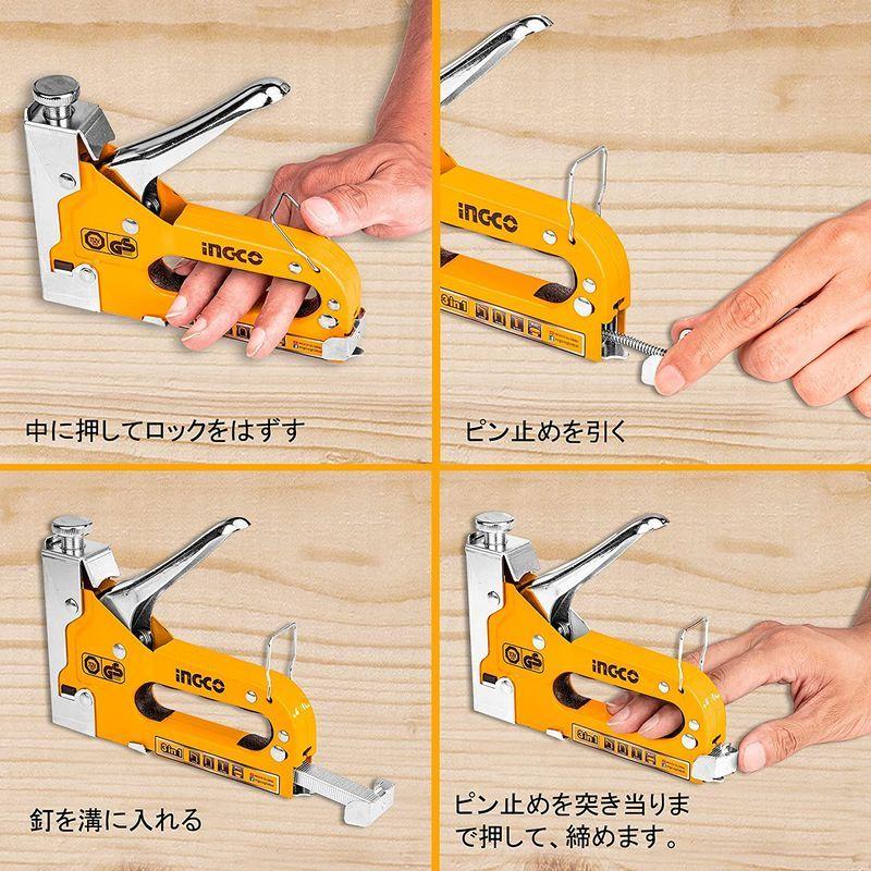 最新発見最新発見INGCO ガンタッカー 3in1 ハンドタッカー 替針600本付き ステープルガン HSG1405 ハンマー、てこ、打刻 OH EZ-30HY 替頭イージーショックレスハンマー#3黄 替ヘッド EZショックレスハンマー オーエッチ工業 EZ30HY