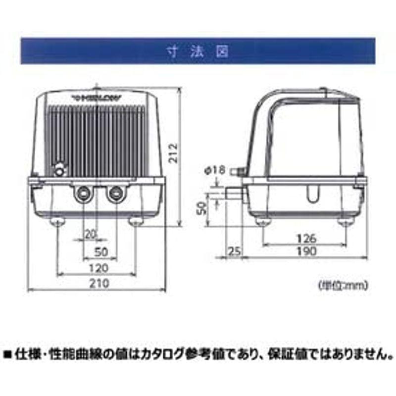 テクノ高槻 DUO-80(CP-80W後継機種） 左散気 浄化槽ブロワー 逆洗タイマー付 - 4