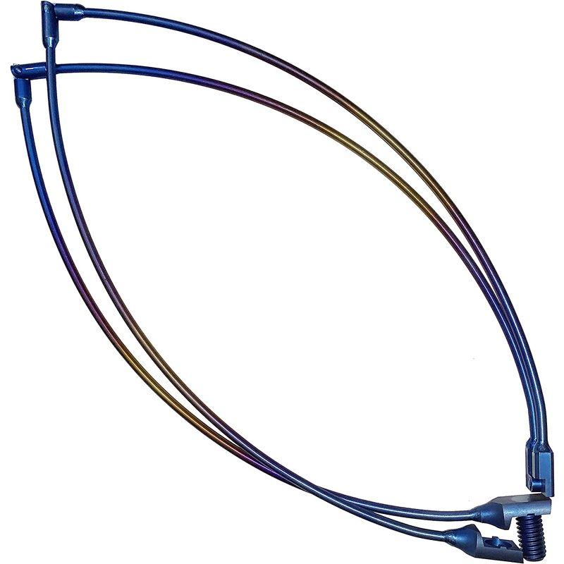 64チタン 四つ折り 64チタン 玉枠 陽極酸化で虹色の輝き 縦横折りで自由に開閉 超コンパクトな磯タモ 超軽量 (虹色， 60) 64チタン 四つ折り 陽極酸化で虹色の輝き 超コンパクトな磯タモ 玉枠 縦横折りで自由に開閉 超軽量 虹色，