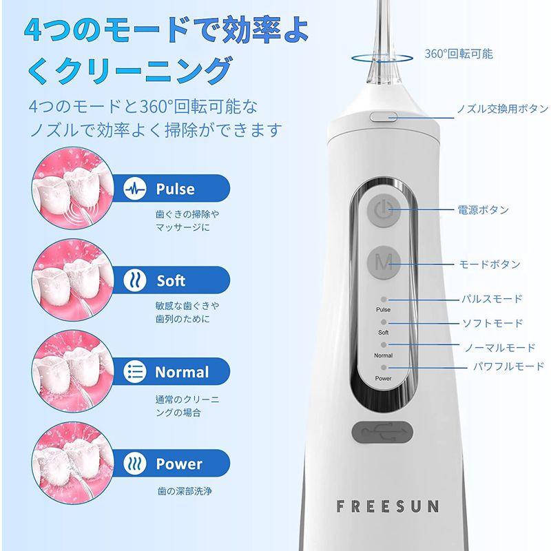 ウォーターピック 口腔洗浄器 Freesun ジェットウォッシャー 歯