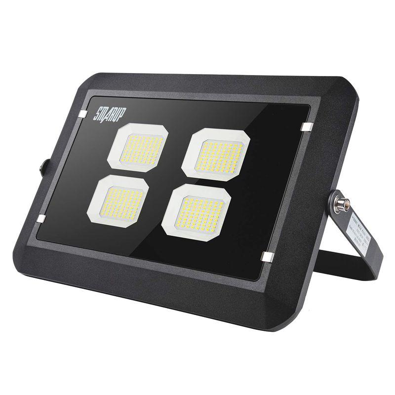 SMARUP200W LED投光器 2000W相当 超薄型LEDライト 広角広範囲昼光色 IP66防水防塵 室内 屋外照明 - 1