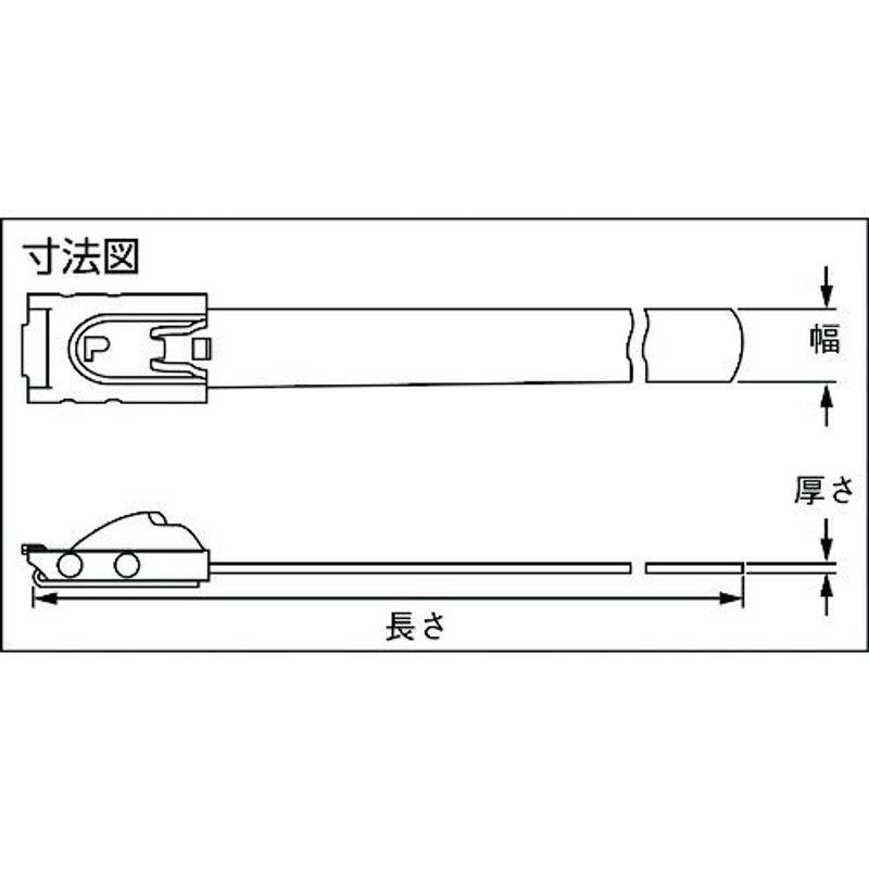 パンドウイット　MLTタイプ　自動ロック式ステンレススチールバンド　SUS304　幅12.7mm　長さ300mm　50本入り　MLT2EH-