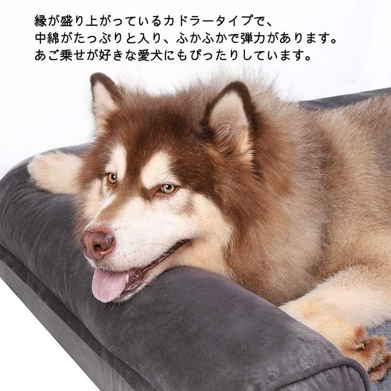 bingopaw 大型犬用ベッド クッション 洗える L ペットソファーベッド ふわふわ 犬寝床 防水 滑り止め 老犬介護 床ずれ 防止 通 大型犬用ベッド クッション 洗える ペットソファーベッド ふわふわ 犬寝床 防水 滑り止め 老犬介護 床ずれ 防止