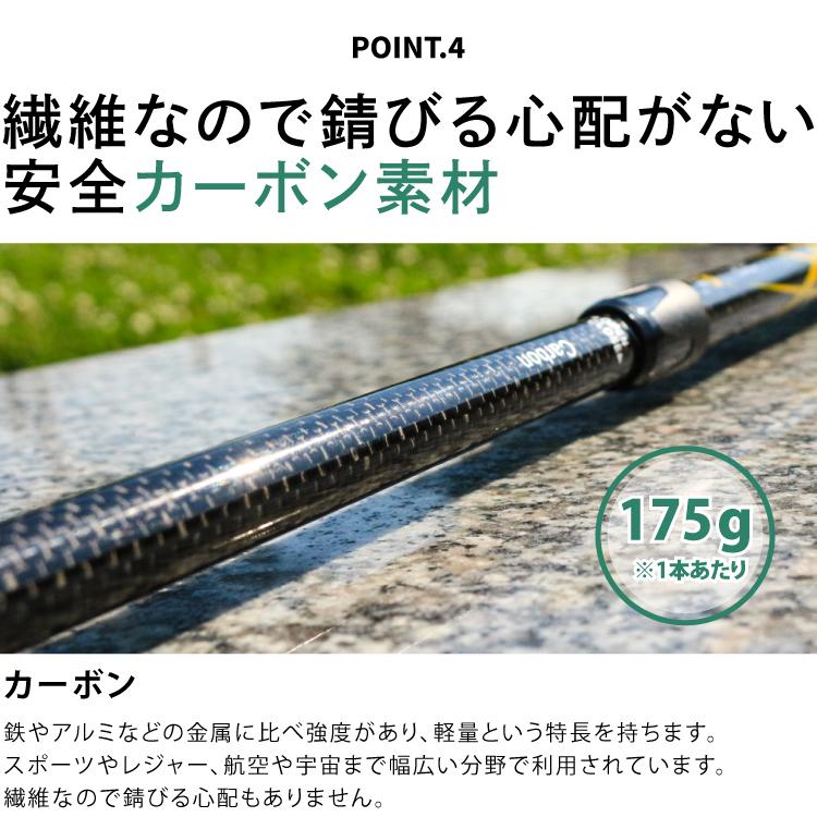 トレッキングポール 最長125cm 超軽量カーボン製 キット付き 収納袋付き キャップ付 アンチショック機能付 登山杖 登山用品 ウルトラライト DABADA | DABADA | 13