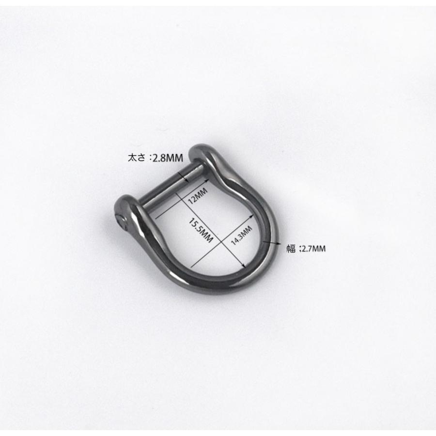 取り外ができるネジ式 Dカン　ssサイズ　 アンティーク レザー 接続 金具  持ち手 バッグ ハンドル パーツ ベルト 革 カスタム レザークラフト　 |  | 01