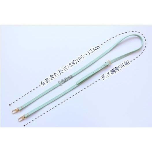 本革 ショルダーストラップ 長さ調整可能0.9cm幅 約102〜120cmcm