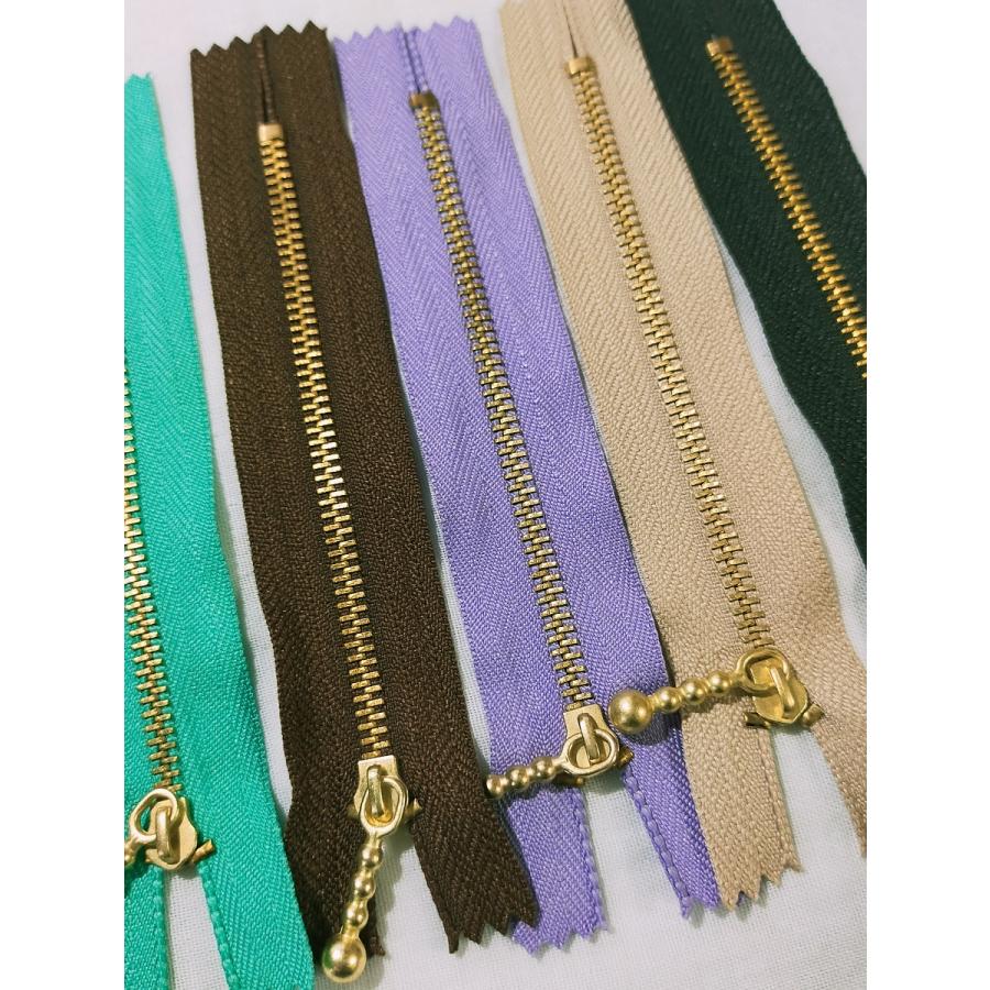 金属ファスナー　玉付きスライダー　止め　12cm 　ファスナー 手芸 手芸用品 手作り ハンドメイド クラフト用品 「メール便OK」 |  | 02