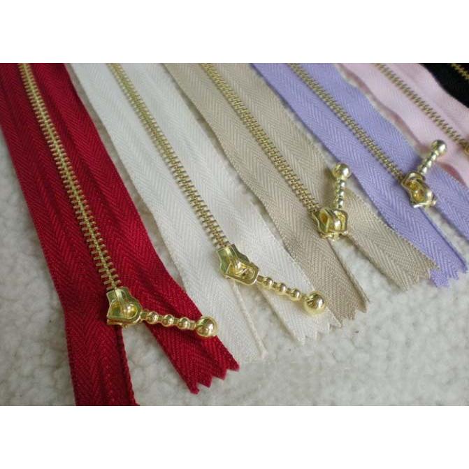 金属ファスナー　玉付きスライダー　止め　12cm 　ファスナー 手芸 手芸用品 手作り ハンドメイド クラフト用品 「メール便OK」 |  | 03