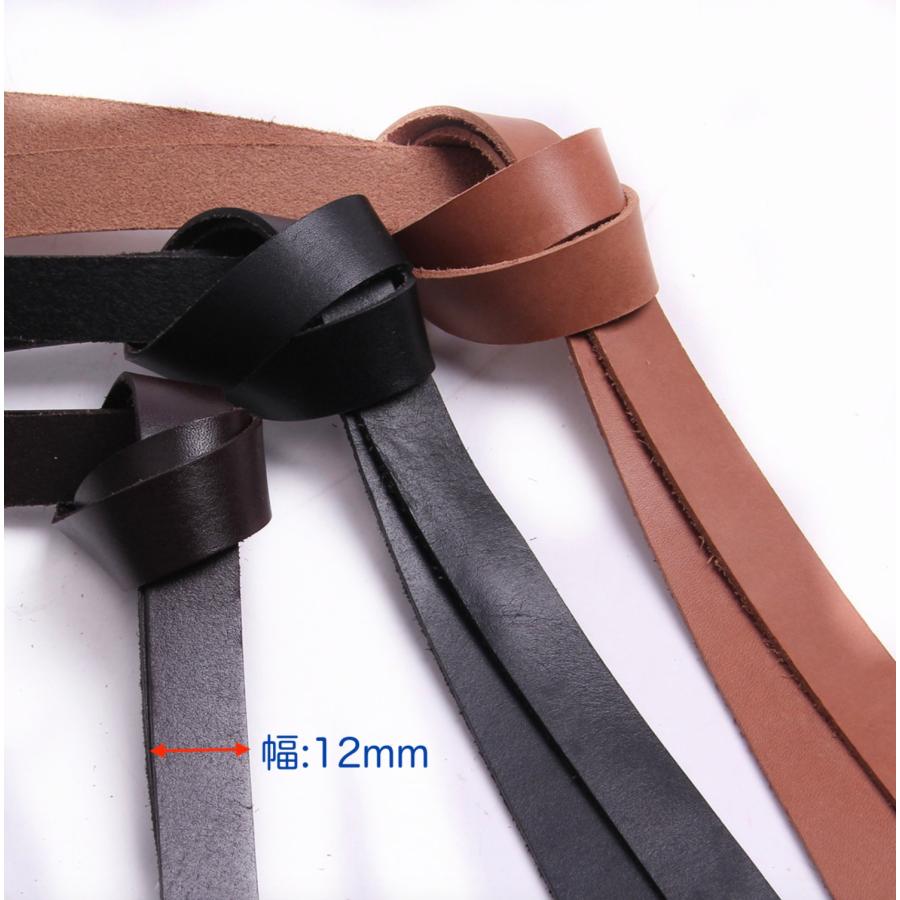 革ひも　幅12mm　 本革　牛革ひも　80cｍ　レザーコート |  | 02