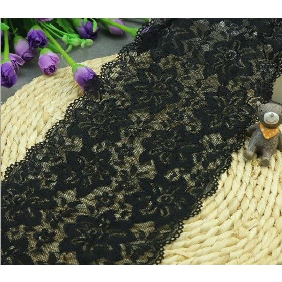 弾力ありレース リボン 幅15cm 1m単位カット売り DIY 手芸材料  