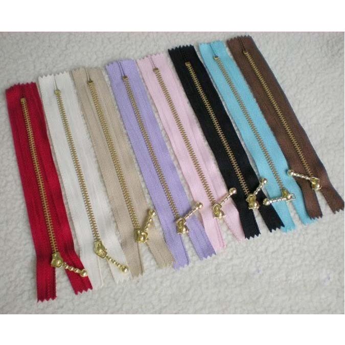 金属ファスナー　玉付きスライダー　止め　15cm 　ファスナー 手芸 手芸用品 手作り ハンドメイド クラフト用品 「メール便OK」 |  | 03